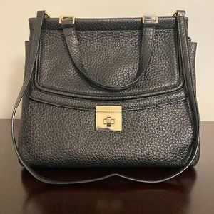 Kate Spade Everett Way Tallulah Black Pebble Leather Satchel